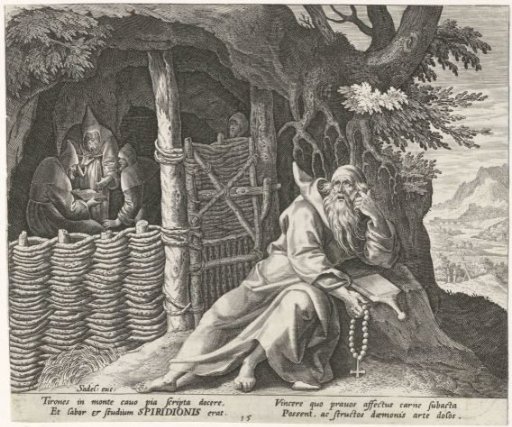 Spiridon of Cyprus as a hermit