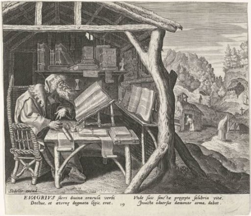 Evagrius Ponticus as a hermit