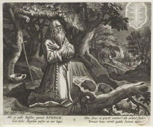 Saint Ephraim as a Hermit