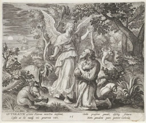Saint Guthlac of Crowland as a Hermit