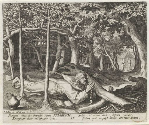 Saint Friardus of Nantes as a Hermit