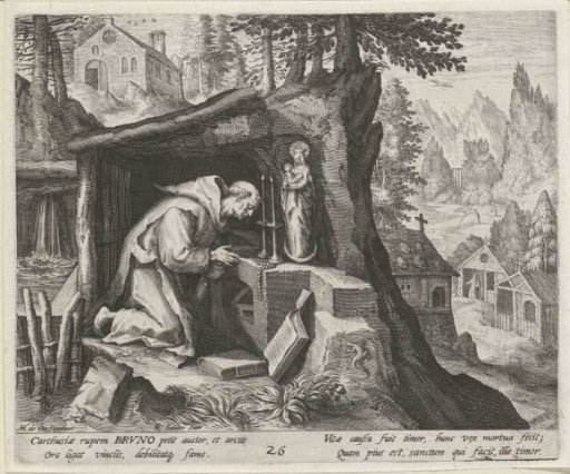 Saint Bruno the Carthusian as a Hermit