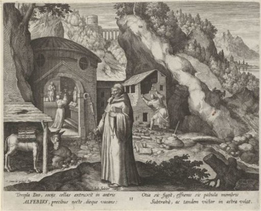 Saint Alpherius as a Hermit