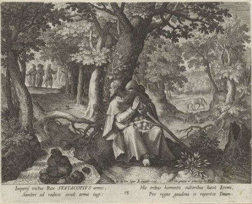 Saint Suatacopius as a Hermit