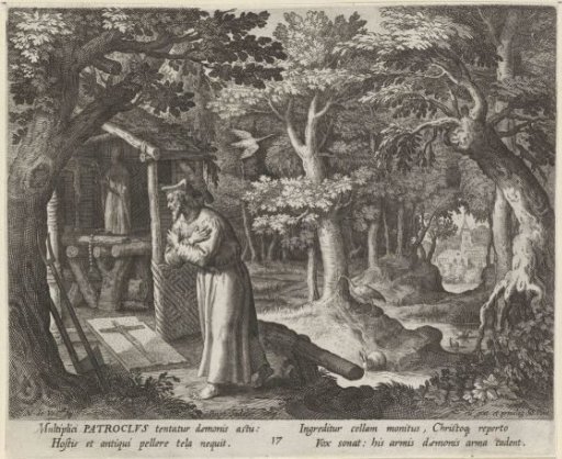 Saint Patroclus of Néris as a Hermit