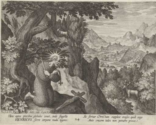 Saint Henry of Cocket as a Hermit