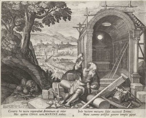 Saint Marinus as a Hermit