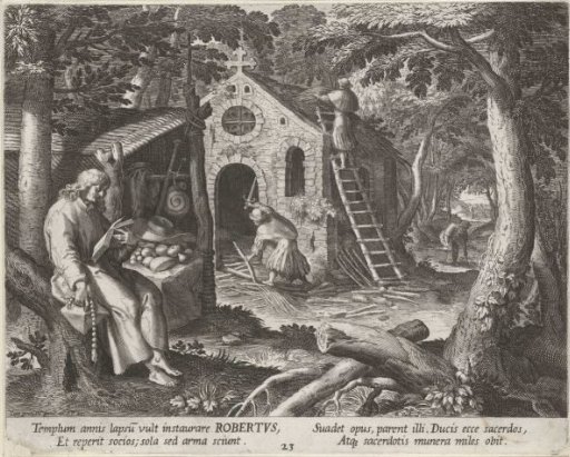 Saint Robert as a Hermit