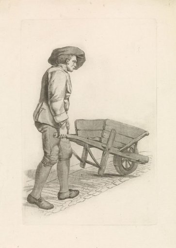 Man with a wheelbarrow