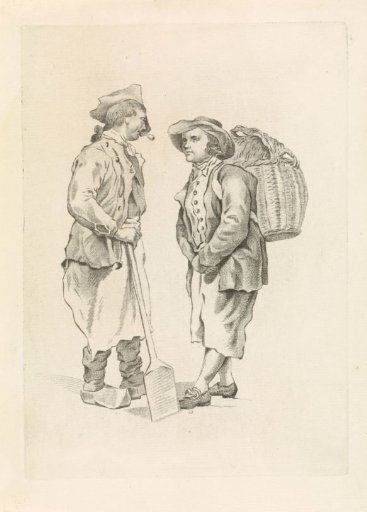Two peasants in conversation