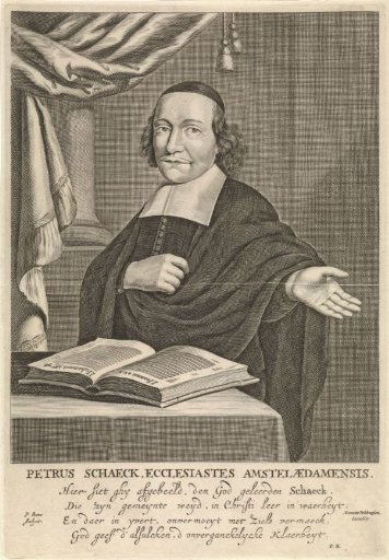 Portrait of the Amsterdam preacher Petrus Schaeck