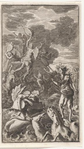 Neptune before Two Beings with Bellows