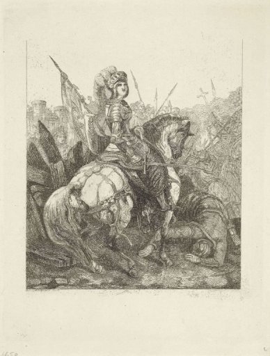 Joan of Arc on horseback
