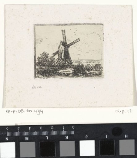 Landscape with windmill
