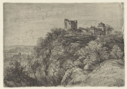 Sint Pietersberg with the ruins of Lichtenberg Castle
