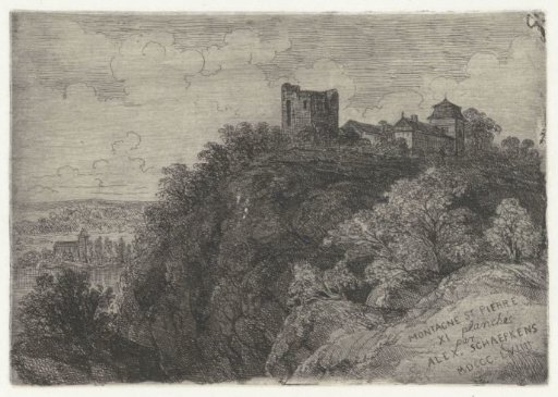 Sint Pietersberg with the ruins of Lichtenberg Castle