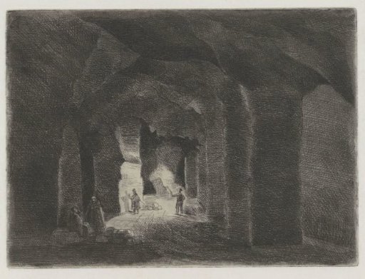 Underground tunnel system in the Sint Pietersberg in Maastricht