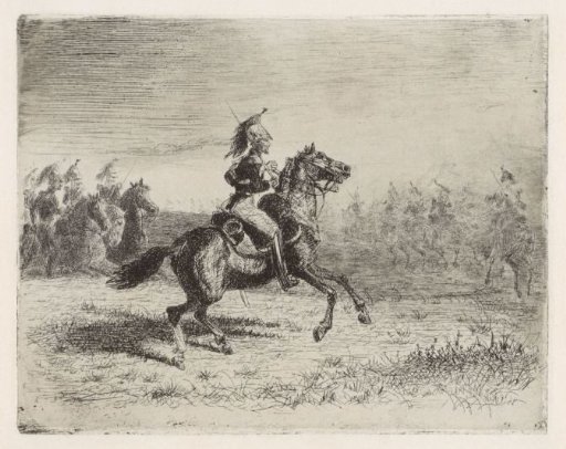Landscape with cavalrymen