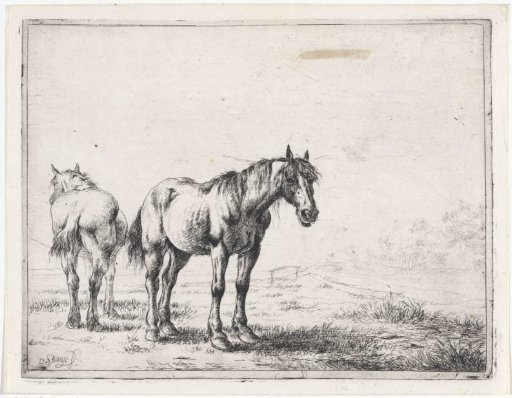 Two horses in a landscape