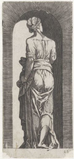 Sibyl seen from behind