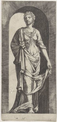 Sibyl with a drapery in her left hand