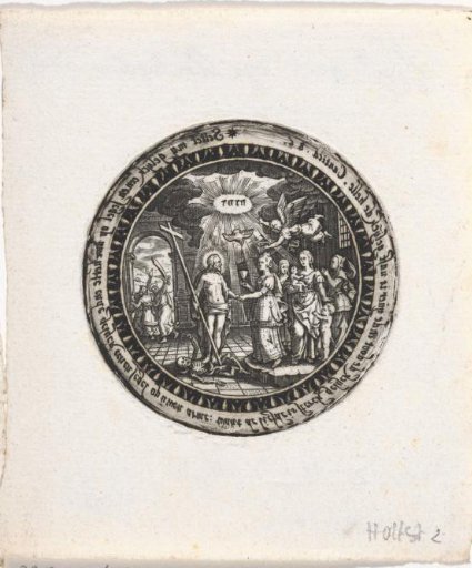 Impression of a Medallion with a Representation of the Marriage of Christ with His Church
