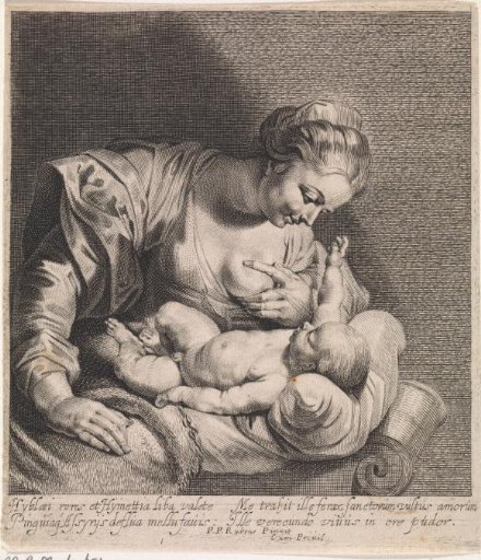 Virgin with the Christ Child Lying on a Cushion