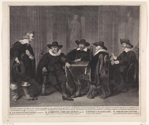 The Four Amsterdam Burgomasters Waiting for News of the Arrival of Maria de' Medici, 1638