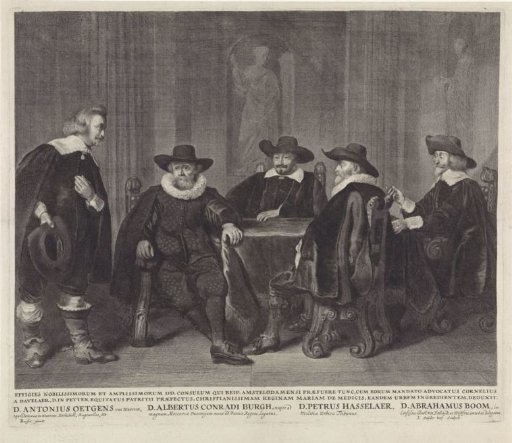 The Four Amsterdam Burgomasters Waiting for News of the Arrival of Maria de' Medici, 1638