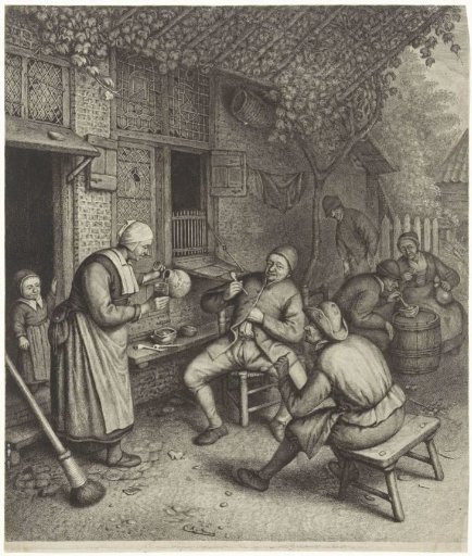 Peasants on the Terrace in Front of an Inn