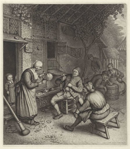 Peasants on the terrace in front of an inn