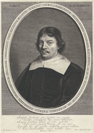 Portrait of Adriaan Heereboord in oval