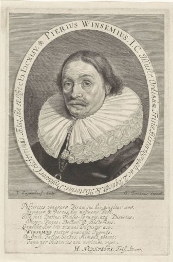 Portrait of Pier Winsemius