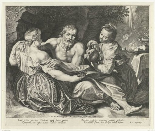 Lot Drunk Led by His Daughters