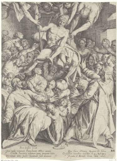 Christ Healing a Paralytic Man Lowered Through the Roof
