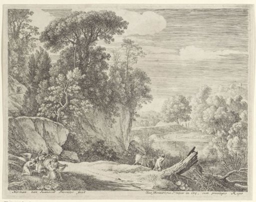 Joseph Leading the Donkey to a River