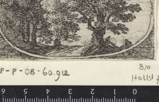 Landscape with two figures under a tree