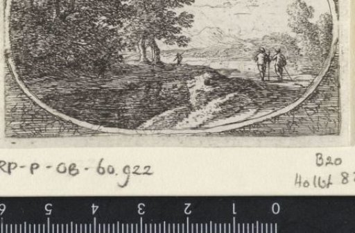 Landscape with three walkers
