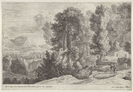 Landscape with washerwomen