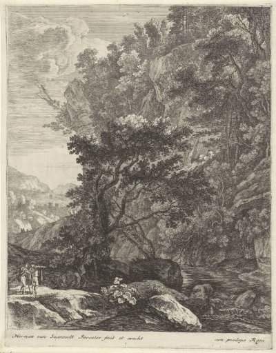 Mountain landscape with river