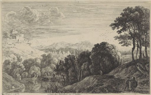 Landscape with sunset