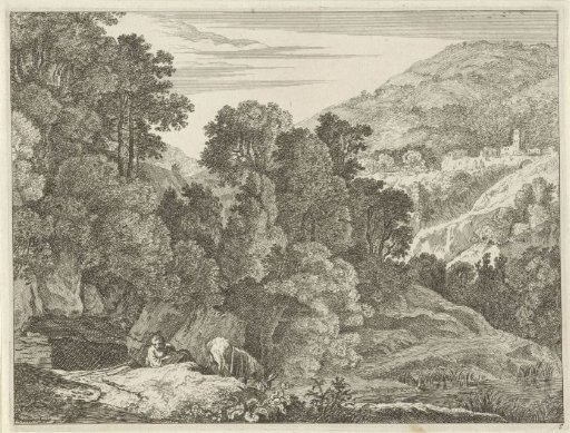 Man Watering a Donkey in a River