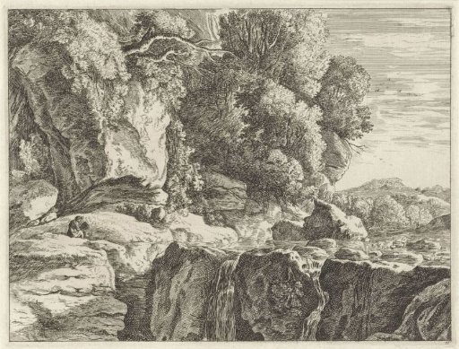 Landscape with a Small Waterfall