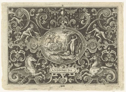 Cartouche: Perseus Frees Andromeda