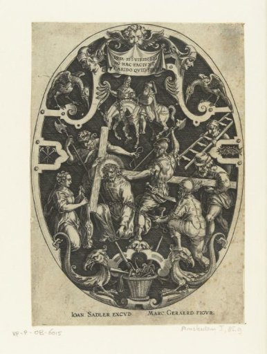 Meeting between Christ and Veronica