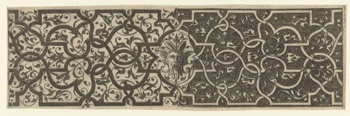 Broad Frieze with Moresques, with a Mask in the Center