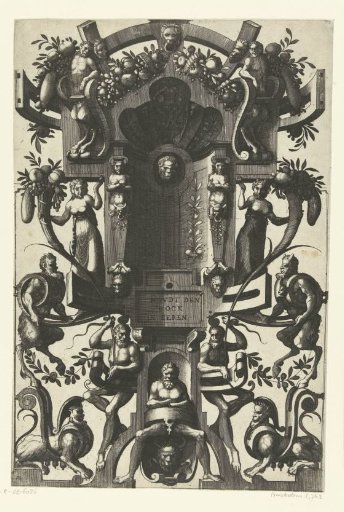 Flat Decoration: Niche with Herm