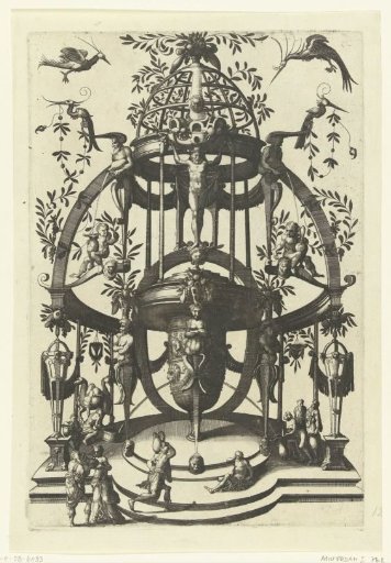 Half-Niche with a Fountain in the Form of a Vase