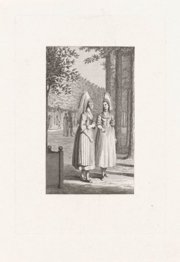 Two Women in French Costume