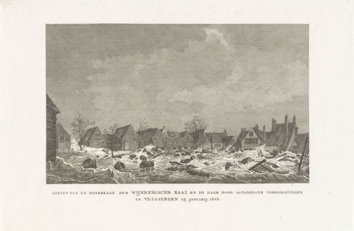 Breach of the Wijnbergse Kaai in Vlissingen, 1808